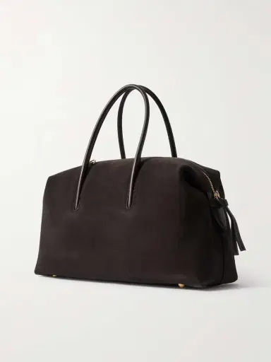 DeMellier The Stockholm Midi Leather-trimmed Suede Tote | Thumbnail 3 DeMellier The Stockholm Midi Leather-trimmed Suede Tote | Thumbnail 3