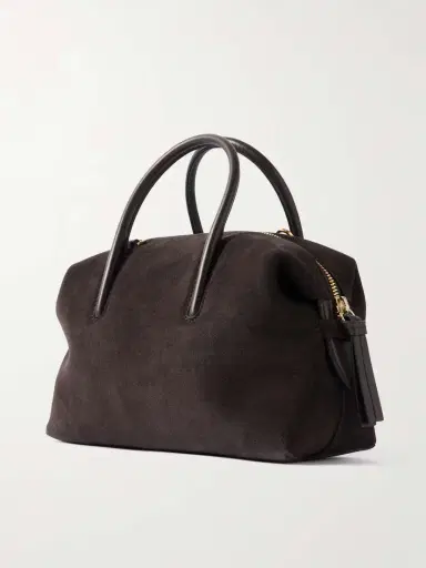 DeMellier The Stockholm Small Leather-trimmed Suede Tote | Thumbnail 3 DeMellier The Stockholm Small Leather-trimmed Suede Tote | Thumbnail 3