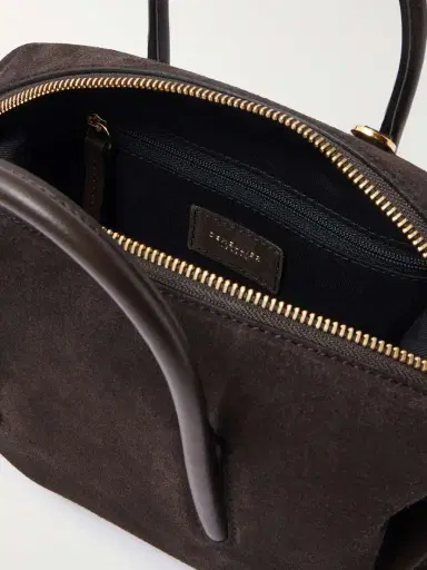 DeMellier The Stockholm Small Leather-trimmed Suede Tote | Thumbnail 5 DeMellier The Stockholm Small Leather-trimmed Suede Tote | Thumbnail 5