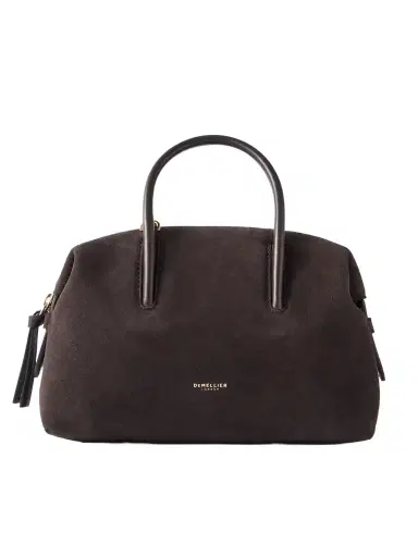 DeMellier The Stockholm Small Leather-trimmed Suede Tote | Thumbnail 1 DeMellier The Stockholm Small Leather-trimmed Suede Tote | Thumbnail 1