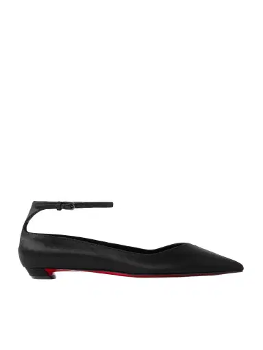 Christian Louboutin Erozeena Satin Point-toe Flats | Thumbnail 1 Christian Louboutin Erozeena Satin Point-toe Flats | Thumbnail 1