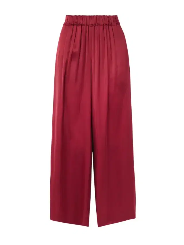 Palazzo Satin Wide-leg Pants