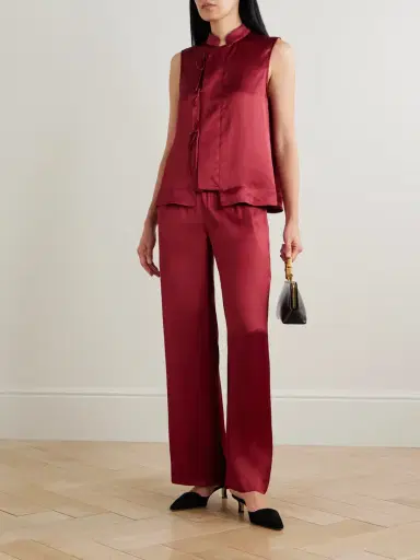 LIBEROWE Florence Tie-detailed Satin Top | Thumbnail 2 LIBEROWE Florence Tie-detailed Satin Top | Thumbnail 2