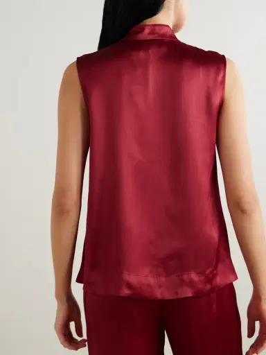 LIBEROWE Florence Tie-detailed Satin Top | Thumbnail 3 LIBEROWE Florence Tie-detailed Satin Top | Thumbnail 3