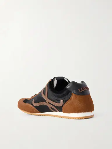 Loewe Ballet Runner 2.0 Logo-appliquéd Calf Hair And Leather Sneakers | Thumbnail 3 Loewe Ballet Runner 2.0 Logo-appliquéd Calf Hair And Leather Sneakers | Thumbnail 3