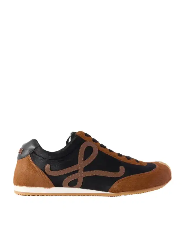 Ballet Runner 2.0 Logo-appliquéd Calf Hair And Leather Sneakers