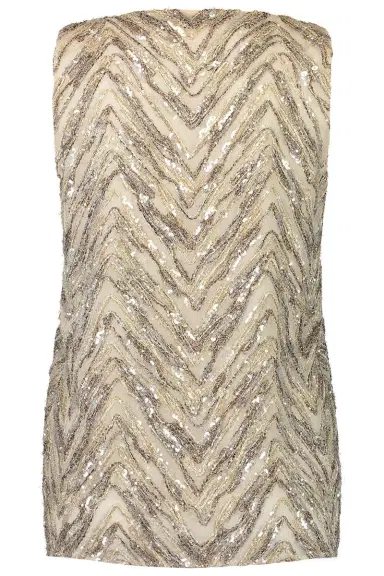 Brunello Cucinelli Chevron Embellished Tank | Thumbnail 5