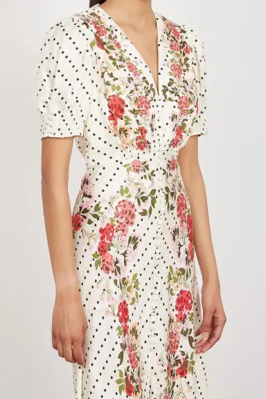 Saloni Lea Long Dress | Thumbnail 3