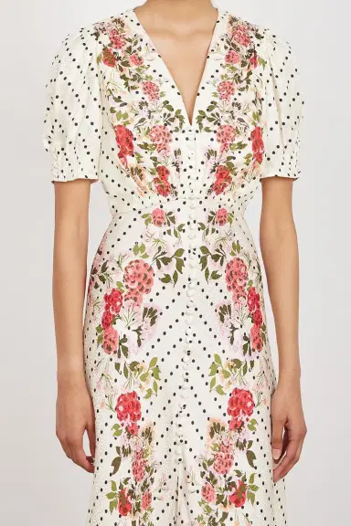 Saloni Lea Long Dress | Thumbnail 4