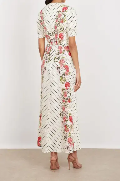 Saloni Lea Long Dress | Thumbnail 6