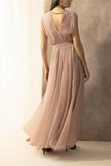 Brunello Cucinelli Volume Dress - Ash Rose | Thumbnail 4 Brunello Cucinelli Volume Dress - Ash Rose | Thumbnail 4