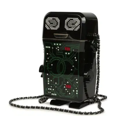 Chanel Pre-owned Chanel Limited Edition Robot Minaudière Bag Black Plexiglass and Crystals Ruthenium Hardware | Thumbnail 3 Chanel Pre-owned Chanel Limited Edition Robot Minaudière Bag Black Plexiglass and Crystals Ruthenium Hardware | Thumbnail 3
