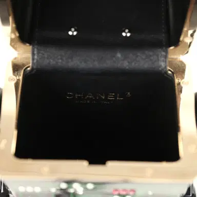 Chanel Pre-owned Chanel Limited Edition Robot Minaudière Bag Black Plexiglass and Crystals Ruthenium Hardware | Thumbnail 9 Chanel Pre-owned Chanel Limited Edition Robot Minaudière Bag Black Plexiglass and Crystals Ruthenium Hardware | Thumbnail 9