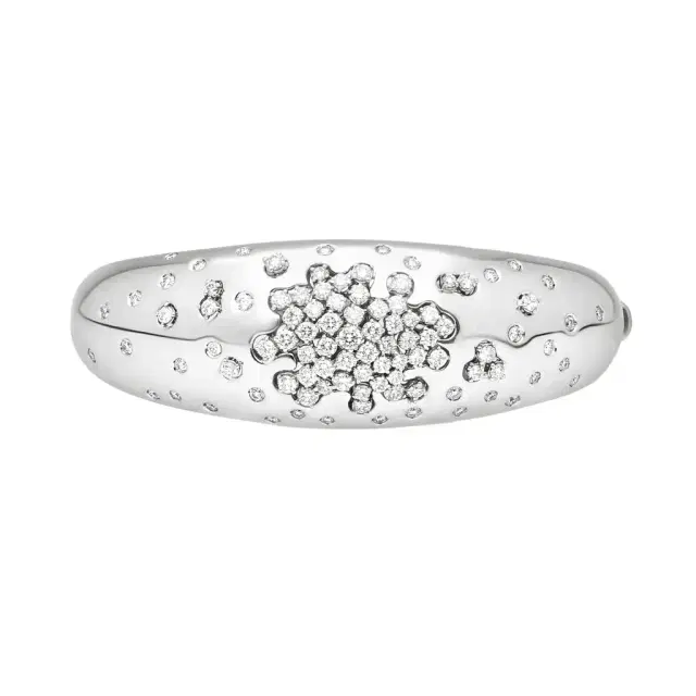 Damiani Damiani 18K White Gold Diamond Bangle Bracelet by The Solist