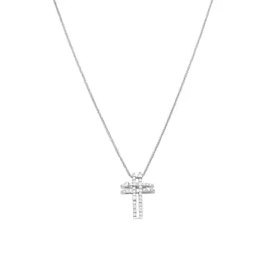 Damiani Damiani 18K White Gold Diamond Cross Pendant Necklace by The Solist | Thumbnail 1 Damiani Damiani 18K White Gold Diamond Cross Pendant Necklace by The Solist | Thumbnail 1