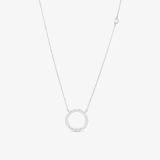 Damiani Damiani D. Side 18K Whıte Gold Diamond Rope Necklace by The Solist
