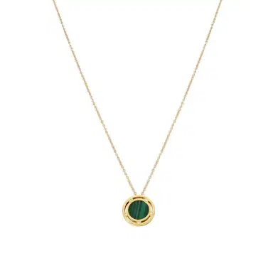 Damiani Damiani D. Side 18K Yellow Gold Diamond & Malachite Pendant Necklace by The Solist | Thumbnail 1