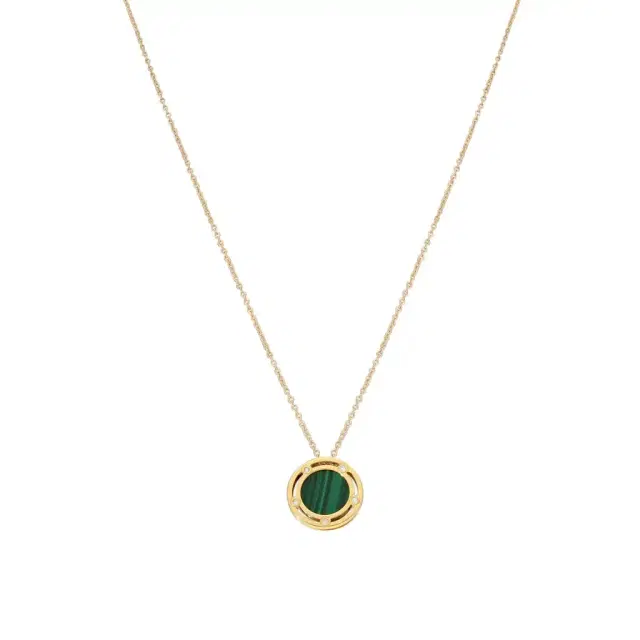 Damiani Damiani D. Side 18K Yellow Gold Diamond & Malachite Pendant Necklace by The Solist