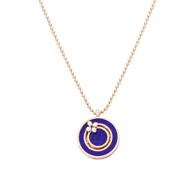 Roberto Coin Roberto Coin Love in Verona 18K Rose Gold Diamond & Blue Lapis Pendant Necklace by The Solist