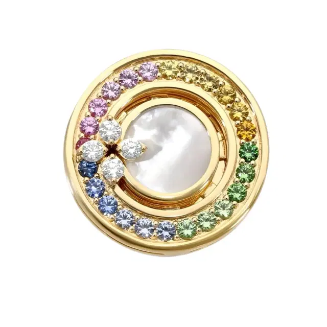 Roberto Coin Roberto Coin Love in Verona 18K Yellow Gold Multistone & Diamond Ring Sz. 6.5 by The Solist