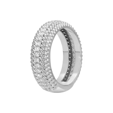 Roberto Coin Roberto Coin Opera 18K White Gold Diamond Band Ring Sz. 8.25 by The Solist | Thumbnail 1