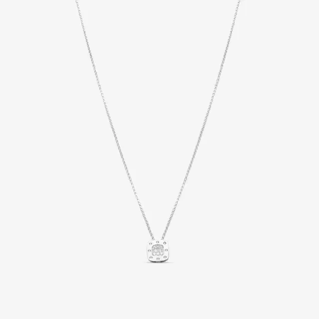 Roberto Coin Pois Moi 18K White Gold Diamond Pendant Necklace by The Solist