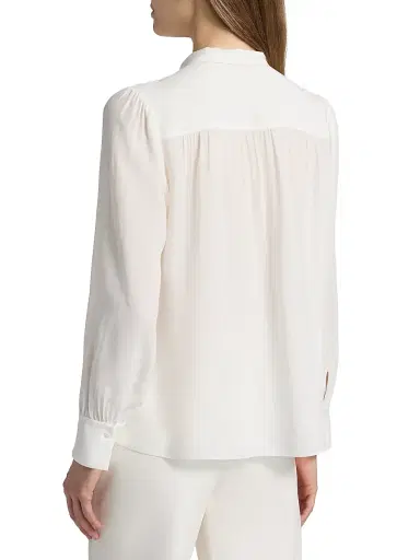 ALICE + OLIVIA Women's Thayer Tieneck Blouse - Off White | Thumbnail 5