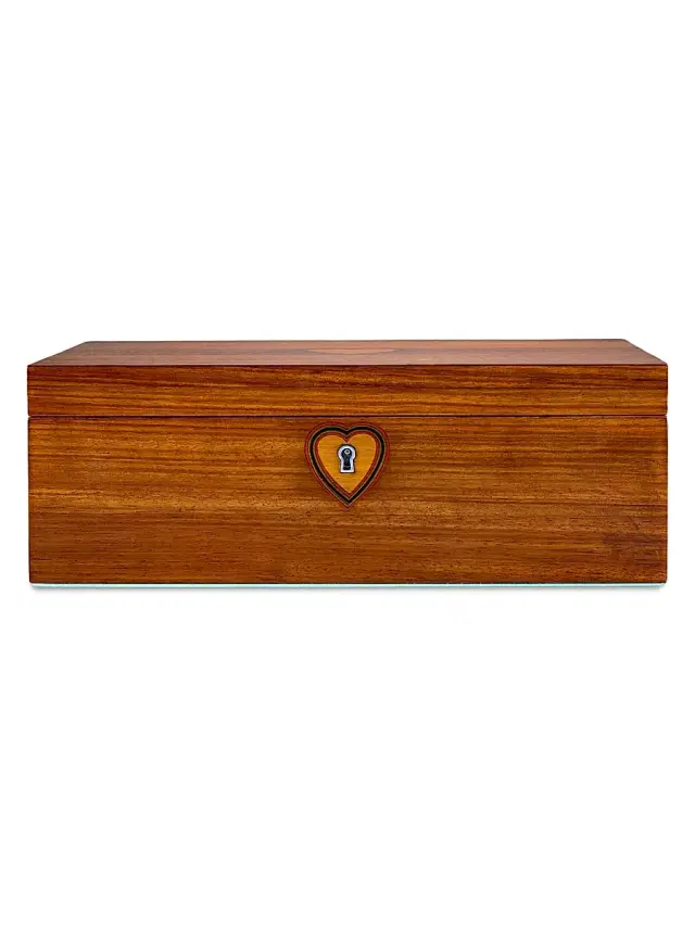 Wolf Ballet Musical Jewelry Box - Walnut Wood