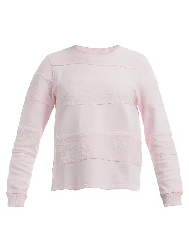 Women's Striped Sweatshirt - Pink A Boo