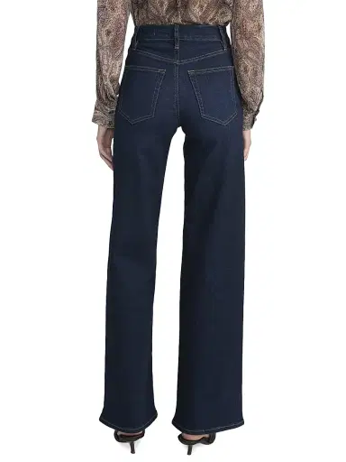 FRAME Women's Le Slim Palazzo Jeans - Fairway | Thumbnail 4