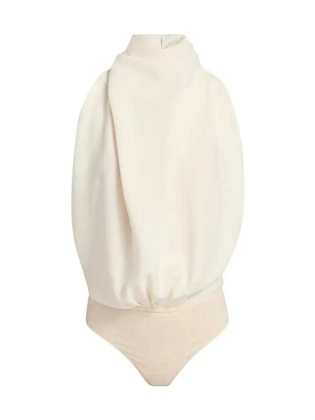 Ronny Kobo Women's Bethe Draped Bodysuit - Snow White