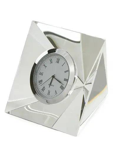 Tizo Clear Crystal Diamond Clock - Clear | Thumbnail 1 Tizo Clear Crystal Diamond Clock - Clear | Thumbnail 1