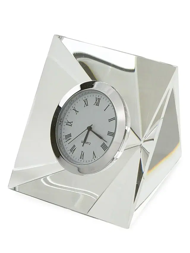 Tizo Clear Crystal Diamond Clock - Clear