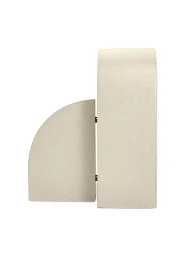 Assouline Library Objects Cubist Left Bookend - Stone | Thumbnail 2 Assouline Library Objects Cubist Left Bookend - Stone | Thumbnail 2