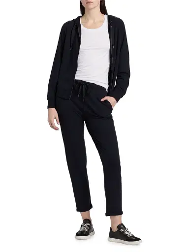 MAJESTIC FILATURES Women's French Terry Zip-Front Hoodie | Thumbnail 2 MAJESTIC FILATURES Women's French Terry Zip-Front Hoodie | Thumbnail 2
