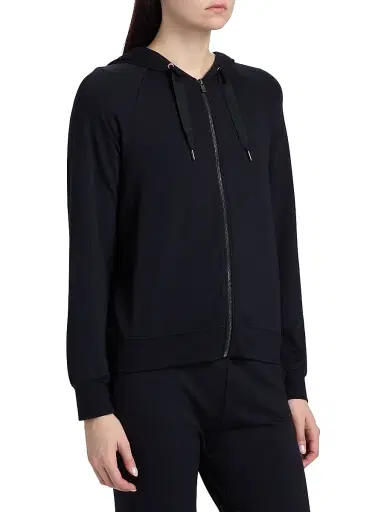 MAJESTIC FILATURES Women's French Terry Zip-Front Hoodie | Thumbnail 4 MAJESTIC FILATURES Women's French Terry Zip-Front Hoodie | Thumbnail 4