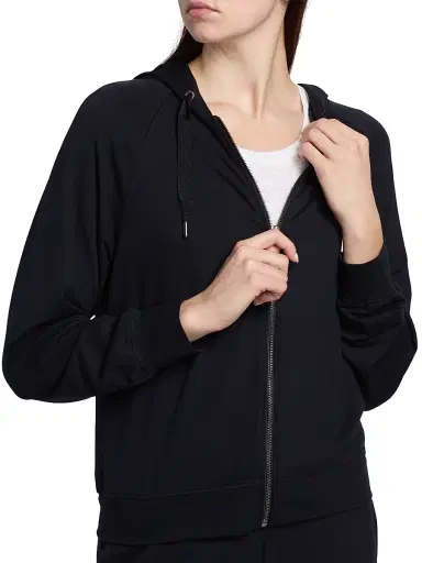 MAJESTIC FILATURES Women's French Terry Zip-Front Hoodie | Thumbnail 6 MAJESTIC FILATURES Women's French Terry Zip-Front Hoodie | Thumbnail 6