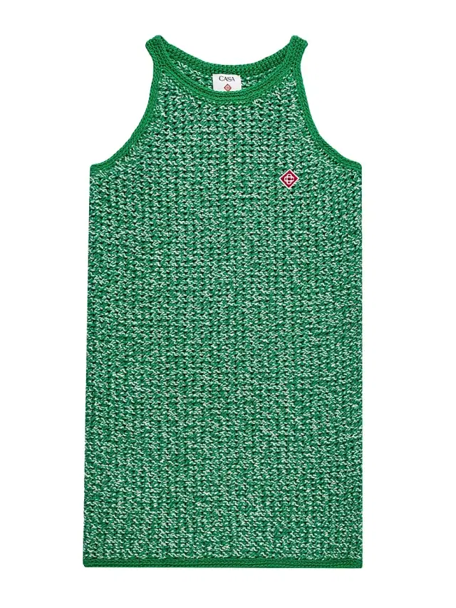 Little Girl's & Girl's Mouline Knit Dress - Green