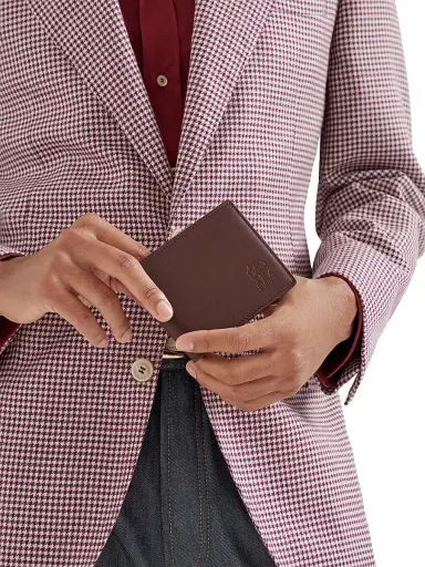 Brunello Cucinelli Men's Smooth Calfskin Wallet | Thumbnail 2