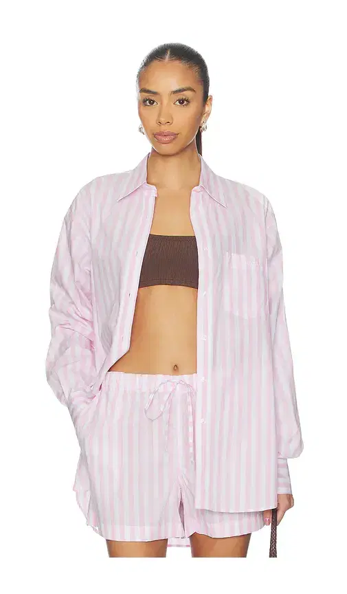Cabana Stripe Embroidered Shirt