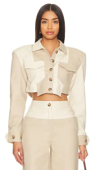 Camila Coelho Araceli Cropped Jacket | Thumbnail 1 Camila Coelho Araceli Cropped Jacket | Thumbnail 1