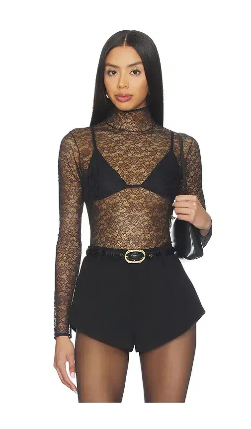 Kiki de Montparnasse Petite Fleur Ls Turtleneck Top