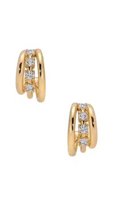 Ettika Mini Gleam Hoop Earrings | Thumbnail 1