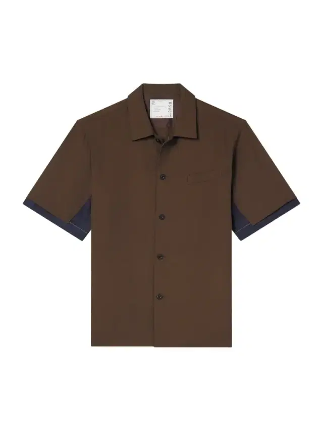 Denim-Trimmed Woven Shirt - Men