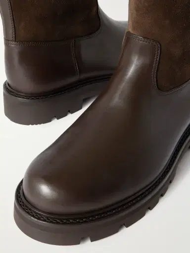 Loro Piana Suilven Walk Shearling-Lined Suede and Leather Boots - Men | Thumbnail 4 Loro Piana Suilven Walk Shearling-Lined Suede and Leather Boots - Men | Thumbnail 4
