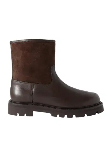 Loro Piana Suilven Walk Shearling-Lined Suede and Leather Boots - Men | Thumbnail 1 Loro Piana Suilven Walk Shearling-Lined Suede and Leather Boots - Men | Thumbnail 1