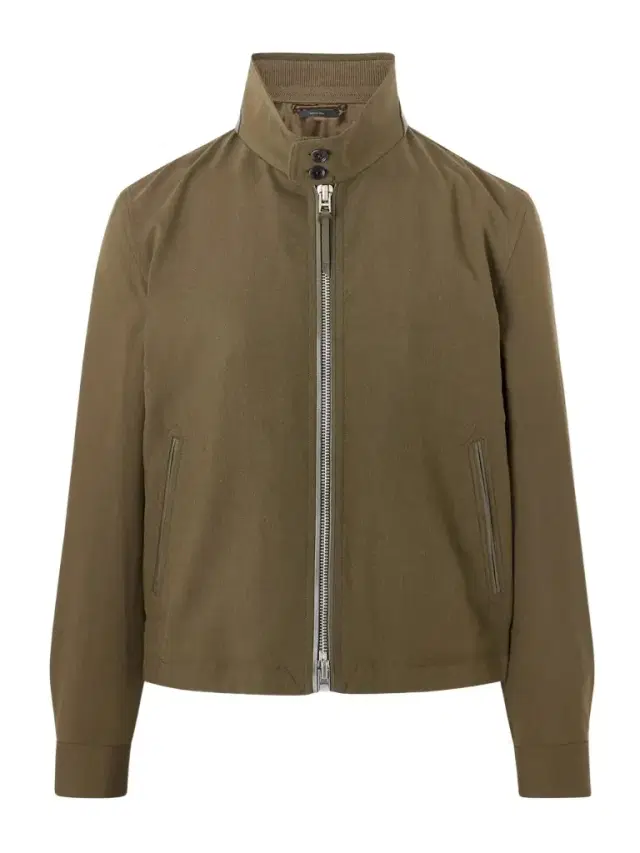 Tom Ford Leather-Trimmed Virgin Wool, Cashmere and Silk-Blend Canvas Jacket - Men