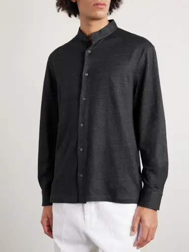 Brunello Cucinelli Linen and Cotton-Blend Shirt - Men | Thumbnail 3 Brunello Cucinelli Linen and Cotton-Blend Shirt - Men | Thumbnail 3