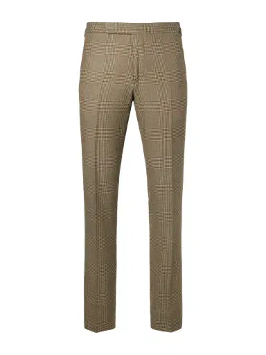 Ralph Lauren Purple Label Straight-Leg Checked Silk, Wool and Cashmere-Blend Suit Trousers - Men | Thumbnail 1 Ralph Lauren Purple Label Straight-Leg Checked Silk, Wool and Cashmere-Blend Suit Trousers - Men | Thumbnail 1