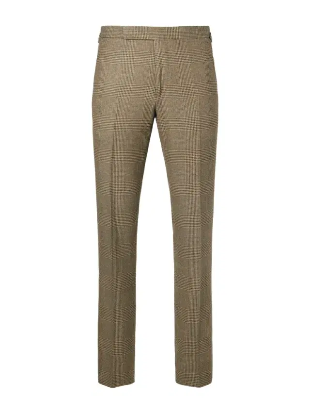 Straight-Leg Checked Silk, Wool and Cashmere-Blend Suit Trousers - Men